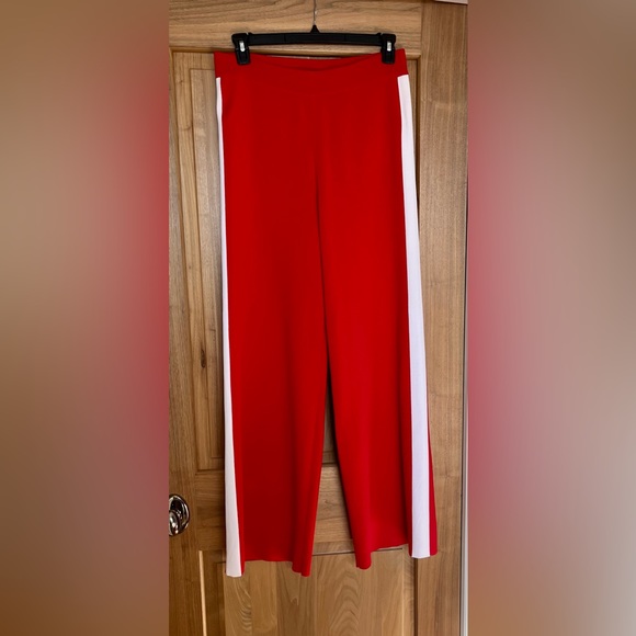 Rare EUC MARLED x OLIVIA CULPO Fashion Track Pants Size L In On Trend Red/ - Picture 7 of 14